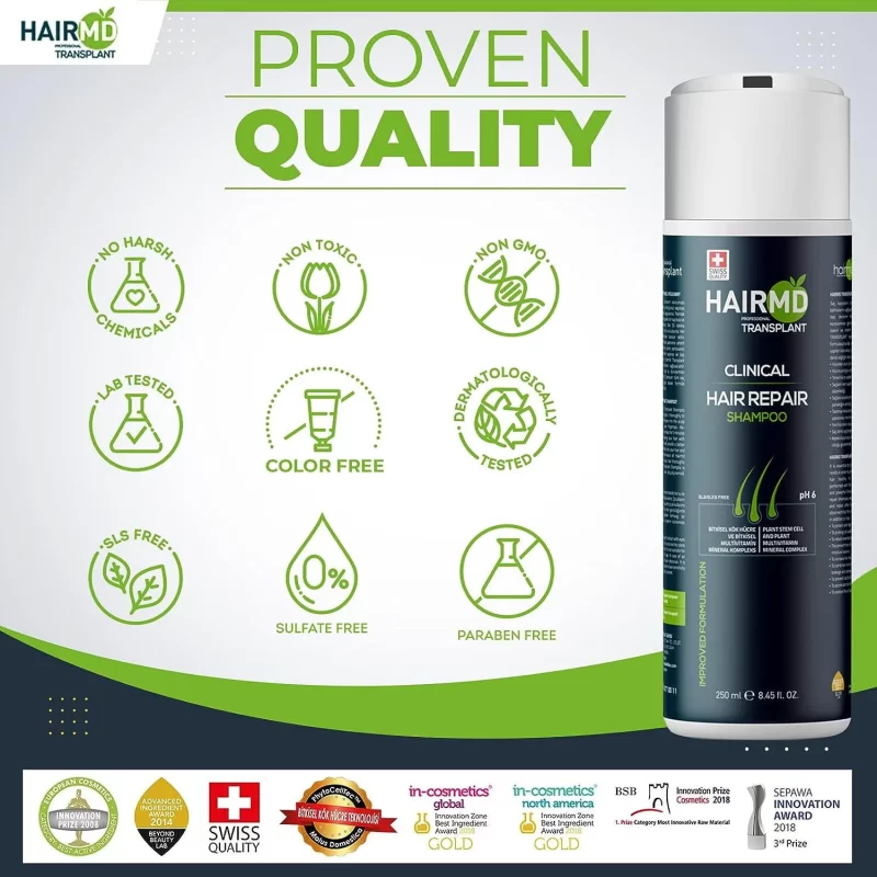 HairMD Transplant Clinical Hair Repair Shampoo webp